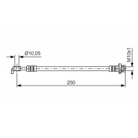 1 987 481 434 BOSCH Гальмівний шланг