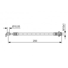 1 987 481 434 BOSCH Гальмівний шланг