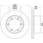 8DD 355 129-991 HELLA PAGID Гальмівний диск