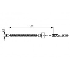 1 987 482 278 BOSCH Тросик, cтояночный тормоз