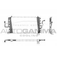 101600 AUTOGAMMA Конденсатор кондиціонера