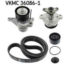 VKMC 36086-1 SKF Водяний насос комплект ручейкових ременів