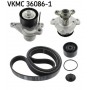 VKMC 36086-1 SKF Водяний насос комплект ручейкових ременів