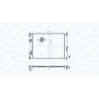350213179500 MAGNETI MARELLI Радіатор охолодження двигуна