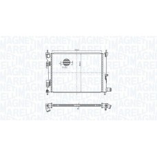 350213179500 MAGNETI MARELLI Радіатор охолодження двигуна