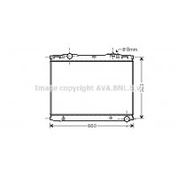 KAA2133 AVA QUALITY COOLING Радіатор охолодження двигуна