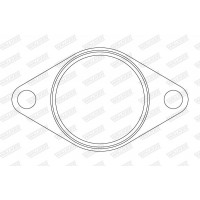 82932 WALKER Прокладка труба вихлопного газу