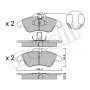 22-0256-1 METELLI Комплект гальмівних колодок дисковий гальм