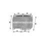 OL3710 AVA QUALITY COOLING масляний радіатор двигунне олива