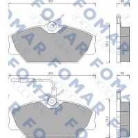 FO 492681 FOMAR Friction Комплект гальмівних колодок дисковий гальм