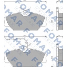 FO 492681 FOMAR Friction Комплект гальмівних колодок дисковий гальм FO 492681 FOMAR Friction Комплект гальмівних колодок дисковий гальм
