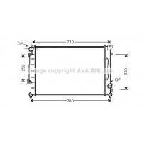 AI2139 AVA QUALITY COOLING Радіатор охолодження двигуна