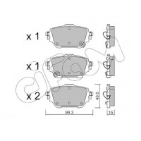 822-1236-0 CIFAM Комплект гальмівних колодок дисковий гальм