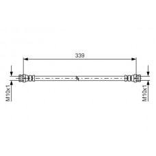 1 987 481 578 BOSCH Гальмівний шланг