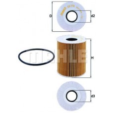 OX 776D MAHLE Масляний фільтр