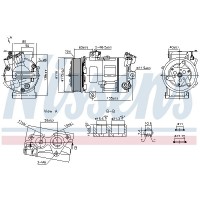 890947 NISSENS Компресор кондиціонера