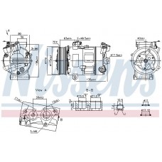 890947 NISSENS Компресор кондиціонера
