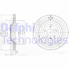 BG3991 DELPHI Гальмівний диск