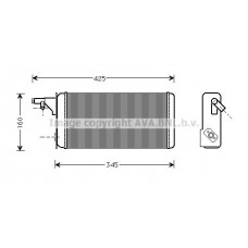IVA6019 AVA QUALITY COOLING Теплообмінник обігрів салону