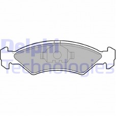 LP351 DELPHI Комплект гальмівних колодок дисковий гальм