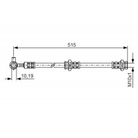 1 987 476 378 BOSCH Гальмівний шланг