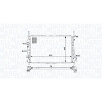 350213177600 MAGNETI MARELLI Радіатор охолодження двигуна