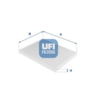 53.124.00 UFI Фільтр повітря у внутрішньому просторі