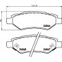 P 09 014 BREMBO Комплект гальмівних колодок дисковий гальм