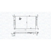 350213175500 MAGNETI MARELLI Радіатор охолодження двигуна