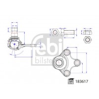 183617 FEBI BILSTEIN Шарнір незалежної підвіски поворотного важеля