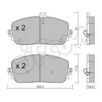 822-1194-0 CIFAM Комплект гальмівних колодок дисковий гальм