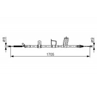 1 987 482 339 BOSCH Тросик, cтояночный тормоз