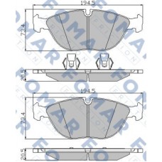 FO 922281 FOMAR Friction Комплект гальмівних колодок дисковий гальм FO 922281 FOMAR Friction Комплект гальмівних колодок дисковий гальм