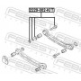 2229002KIT FEBEST Болт регулювання розвалу коліс