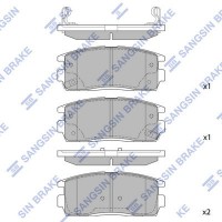 SP1205 Hi-Q Комплект гальмівних колодок дисковий гальм