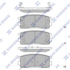 SP1205 Hi-Q Комплект гальмівних колодок дисковий гальм