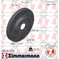 400.3649.54 ZIMMERMANN Гальмівний диск