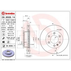 09.9508.11 BREMBO Гальмівний диск