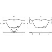 P 06 060 BREMBO Комплект гальмівних колодок дисковий гальм