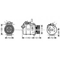 BWAK320 AVA QUALITY COOLING Компресор кондиціонера