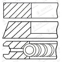 08-433000-00 GOETZE ENGINE Комплект поршневих кілець
