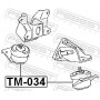 TM-034 FEBEST Підвіска двигун