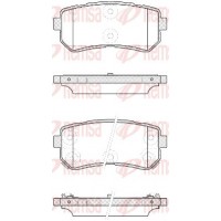 1209.42 REMSA Комплект гальмівних колодок дисковий гальм