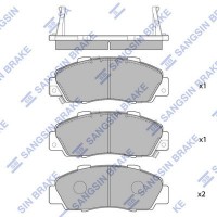 SP1076-F Hi-Q Комплект гальмівних колодок дисковий гальм