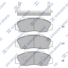 SP1076-F Hi-Q Комплект гальмівних колодок дисковий гальм