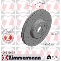 400.5520.30 ZIMMERMANN Гальмівний диск