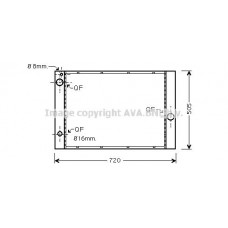 BWA2285 AVA QUALITY COOLING Радіатор охолодження двигуна