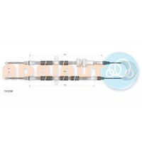 13.0259 ADRIAUTO Тросик, cтояночный тормоз