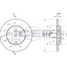 78BD5308-2 ICER Гальмівний диск