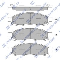 SP1455 Hi-Q Комплект гальмівних колодок дисковий гальм